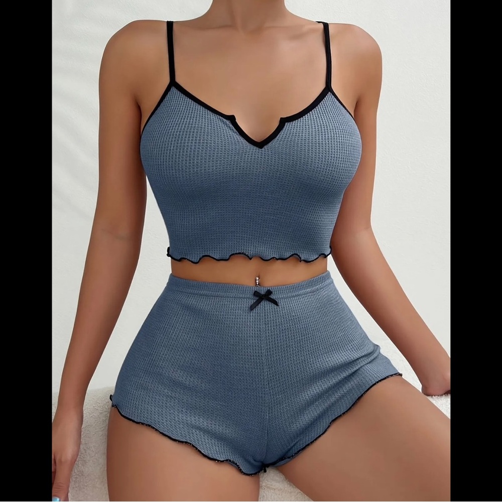 Stormy Blue & Black, Pajama Set